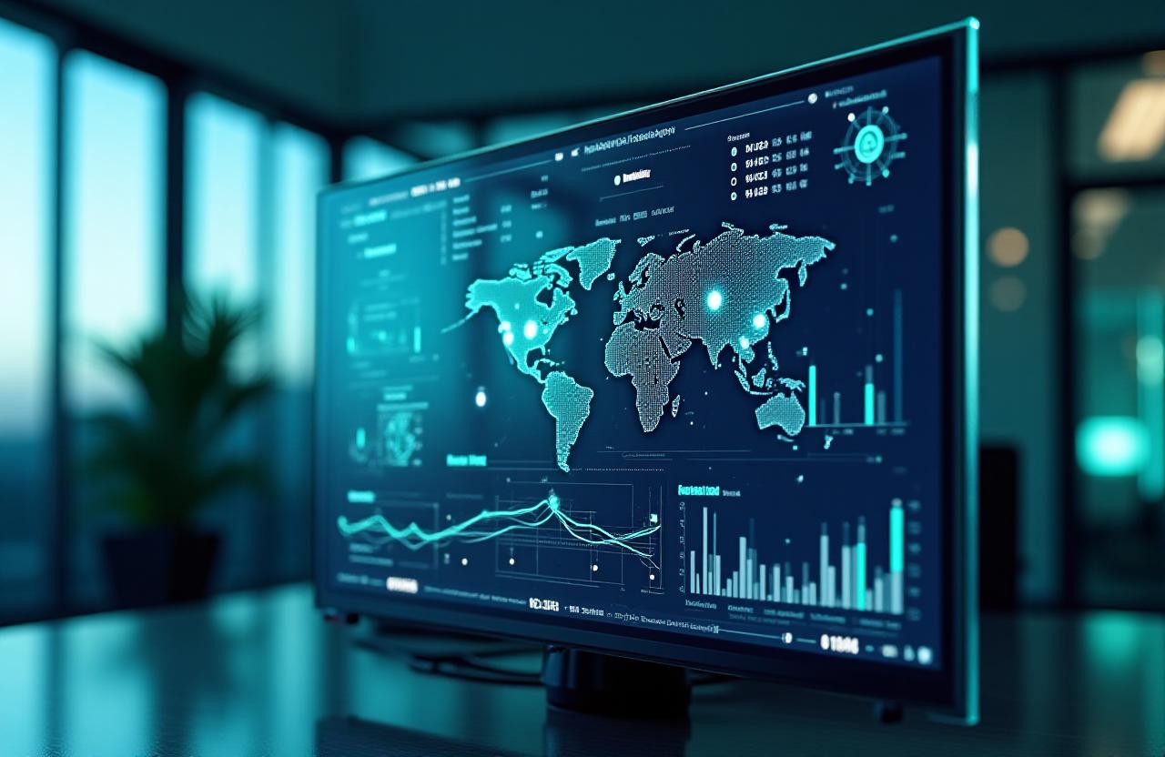 Modern AI Dashboard Interface showing predictive growth clusters