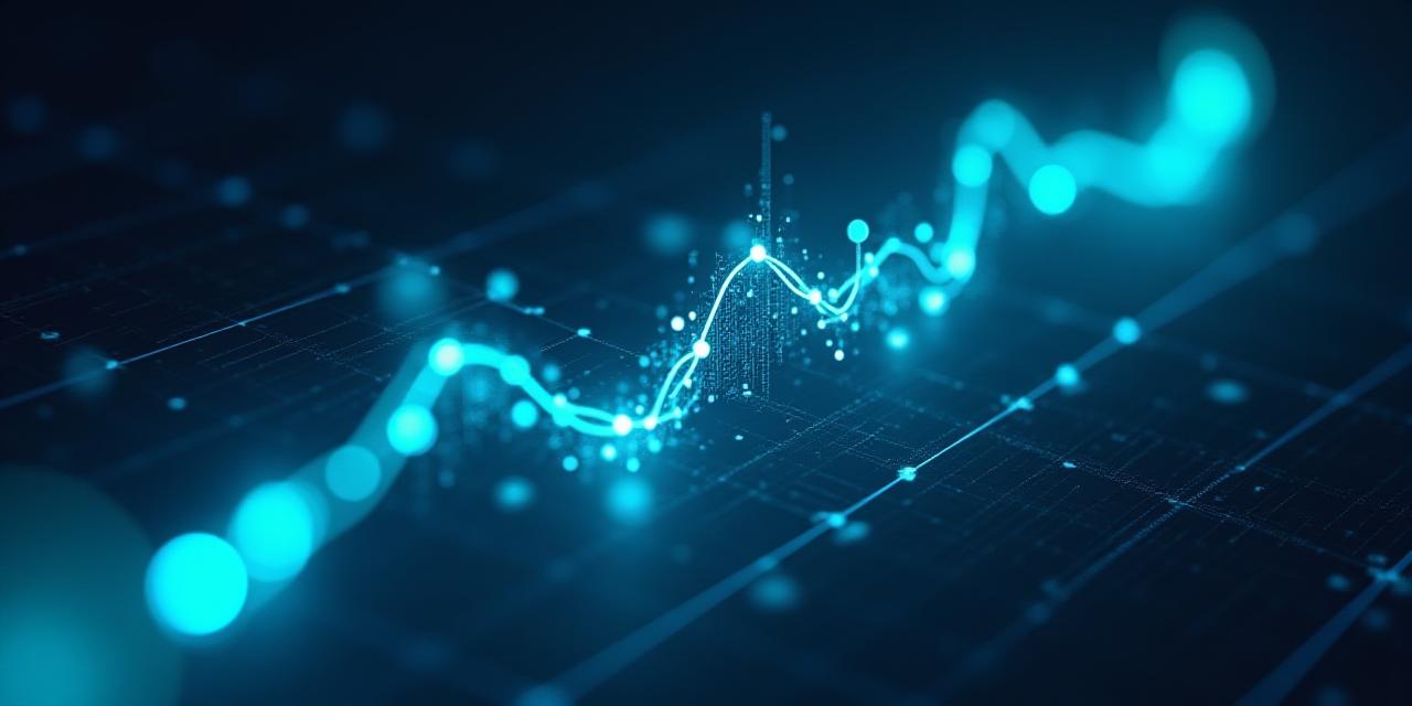 Abstract representation of data forecasting and predictive modeling